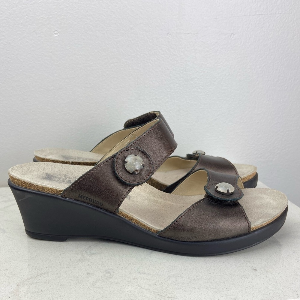 MEPHISTO COMFORTABLE WOMENS WEDGE SANDALS